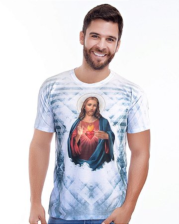 Camisa do sagrado coração de jesus Clearance