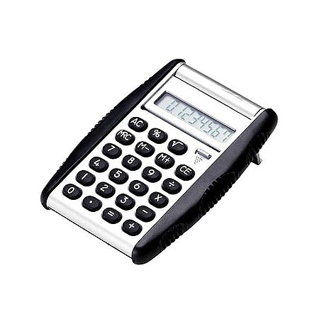 Calculadora com laterais emborrachada