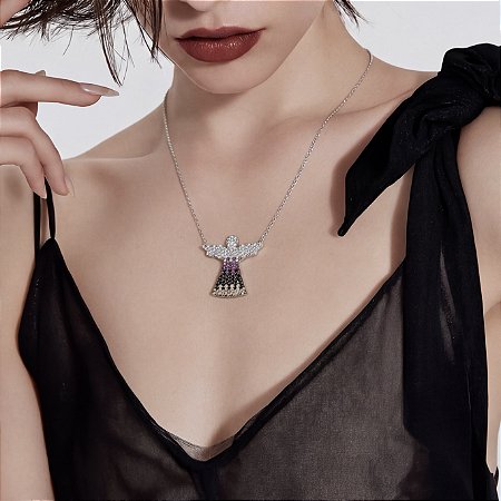 COLAR ANJINHO NA PRATA 925.