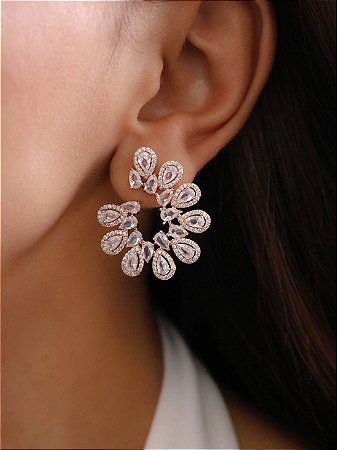 Brinco Banhado Ouro 18k Varias Gotas