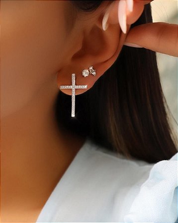 BRINCO BANHADO RODIO BRANCO CRUZ CRAVEJADA GRANDE