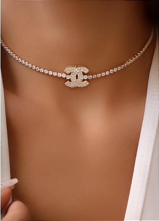 Choker Banhada Ouro 18K Inspiracao