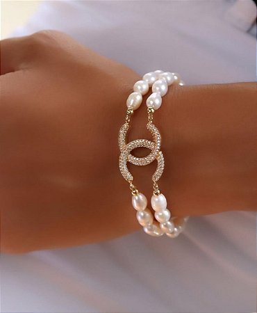 Pulseira banhada ouro18k símbolo X