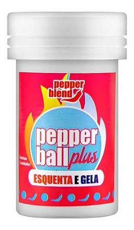 Bolinhas explosivas PEPPER BALL PLUS ESQUENTA OU ESFRIA DUPLA 3G PEPPER BLEND