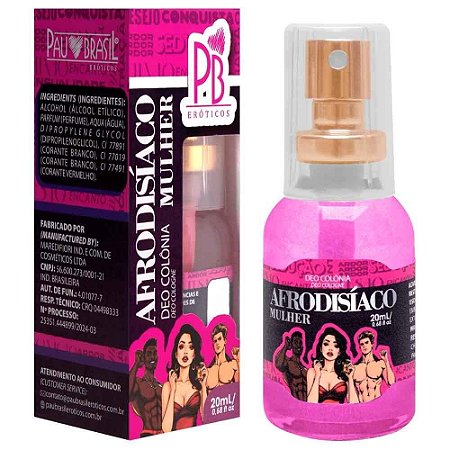 Deo Colônia Afrodisíaco Feminino 20Ml Pb La Pimienta