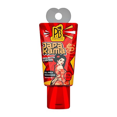 Gel Massagem Japa Kama Esquenta Esfria 15g Linha PB Eróticos