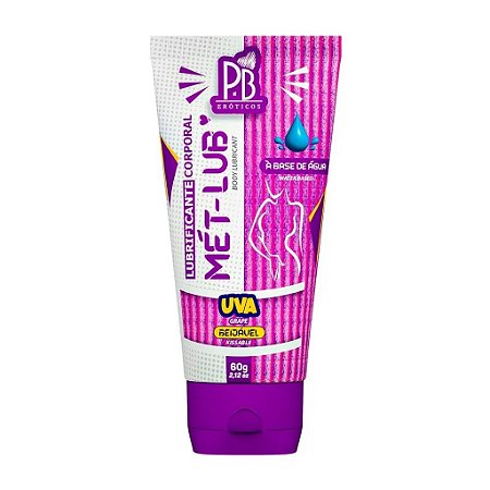 Mét Lub Lubrificante Corporal Beijável à Base de Água 60g Linha PB Eróticos La Pimienta