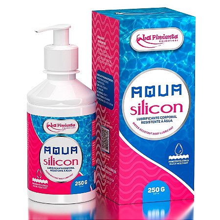 Lubrificante Intimo Corporal Siliconado Resistente a Água 250g Aqua Silicon La Pimienta