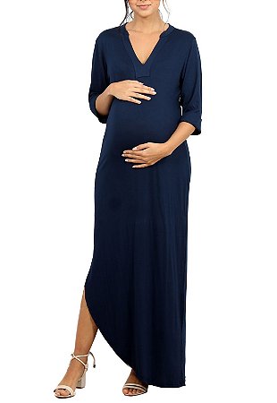 vestido chemise gestante