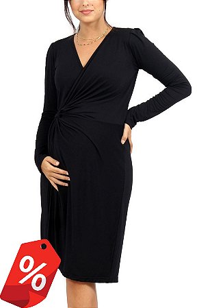 vestido transpassado gestante