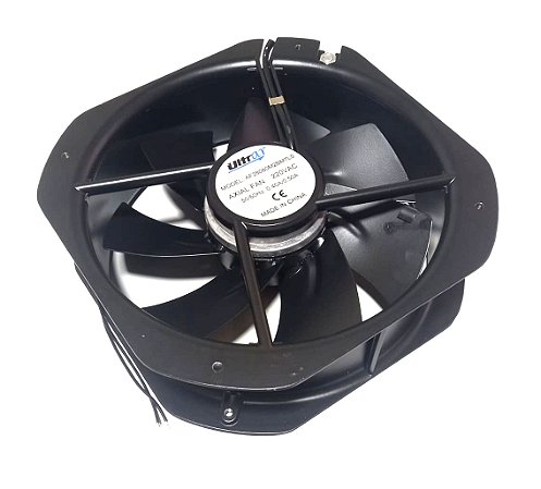 COOLER 220V 280X280X80 ROLAMENTO MOD AF28080M2BM7L0 0.23 AMP - 100 WATTS - 2600 RPM  - ULTRAR 2 FIOS / SEM CONECTOR COM CAPACITOR