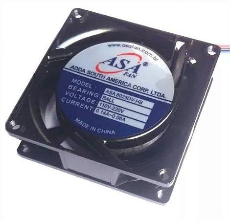 Cooler Adda 8025dv-hb 80x80x25mm Bivolt - Rolamento - 8025BIR