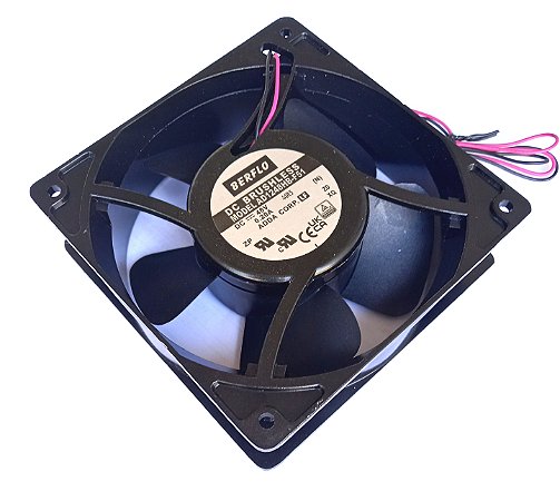 COOLER 48V 120X120X38 ROLAMENTO 0.20A 9.60W 2800RPM 104.8CFM 2 FIOS ALUMINIO AD1248HBF51