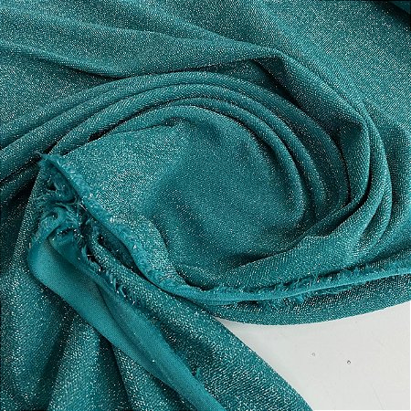 Malha Lurex Verde Petróleo