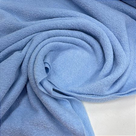 Malha Bouclê Peluciada Azul Céu