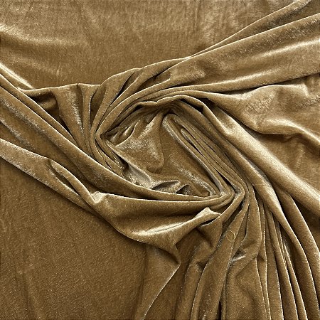 Veludo Spandex Dourado