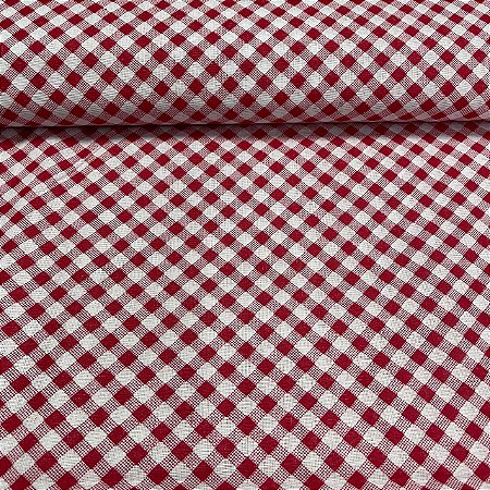 Chita Xadrez Vermelho e Branco