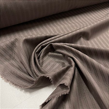 Alfaiataria de Viscose Listras Bege