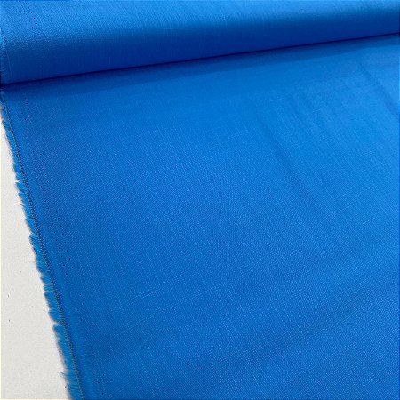 Viscolinho Liso Azul Turquesa