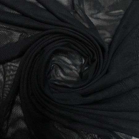 Tule De Malha Preto
