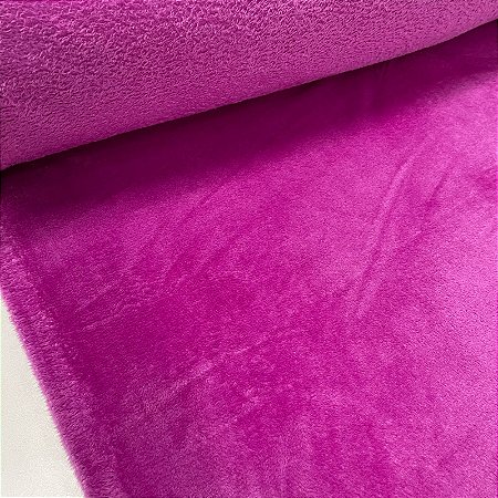 Fleece Liso Rosa Fúcsia