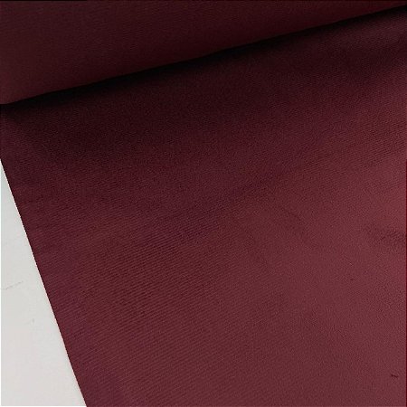 Veludo Suede Bordô