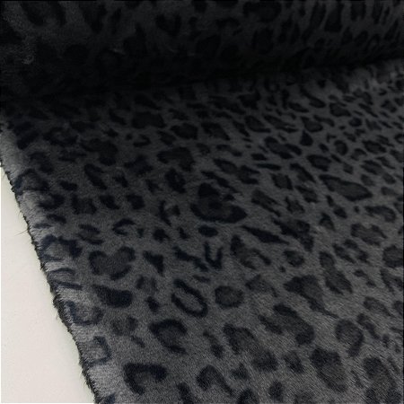 Pele Sintética Baixa Onça Preta