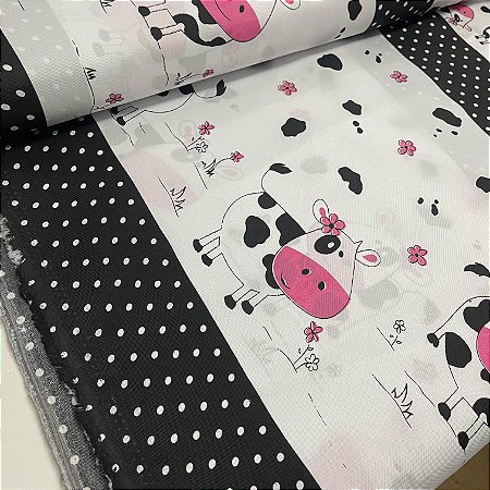 Oxford Estampado Barrado de Vaquinha