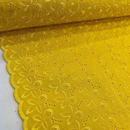 Broderi Amarelo Floral