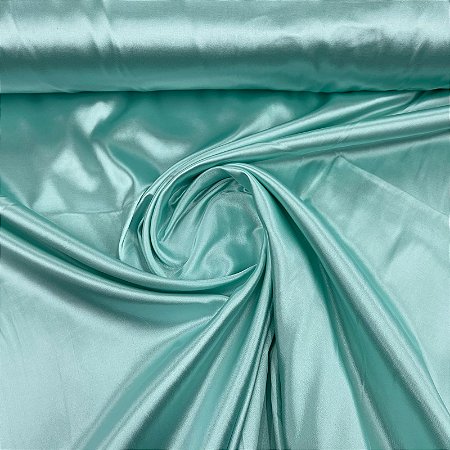 Cetim Com Elastano Azul Tiffany