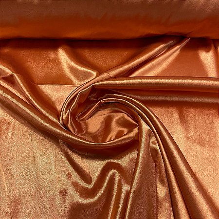 Cetim Com Elastano Terracota