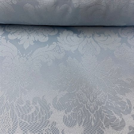 Jacquard Arabesco Azul Bebê