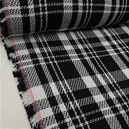 Lã Tweed Xadrez 1