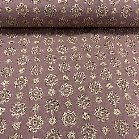 Laise Bicolor Bordada Rosê Sol