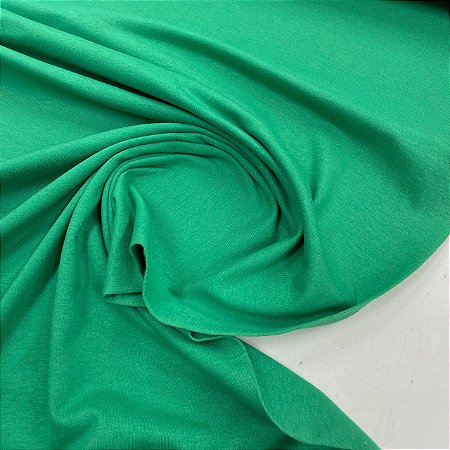 Malha de Algodão Verde Bandeira