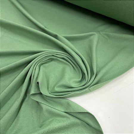 Malha de Algodão Verde Chá