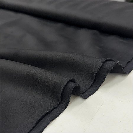Malha Scuba Suede Preta