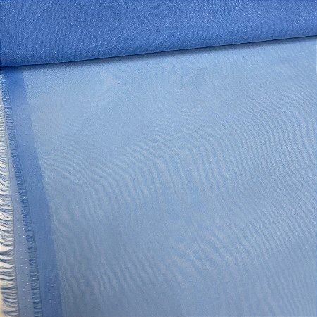 Organza Cristal Azul Bebê