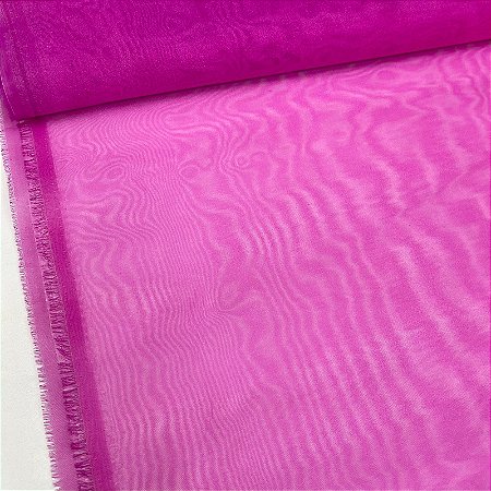 Organza Cristal Rosa Fúcsia