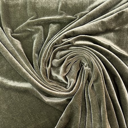 Veludo Spandex Verde Musgo