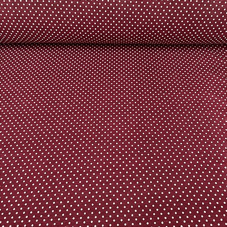 Liganete Estampada Fundo Bordo Poá Branco