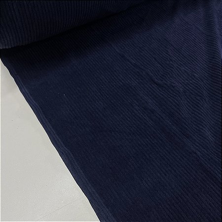 Veludo Cotelê Corduroy Azul Marinho