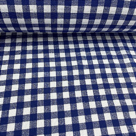 Pano de Copa Estampado Xadrez Azul