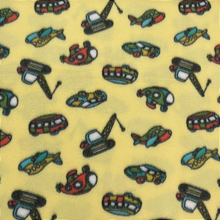 Soft Estampado Carros Fundo Amarelo