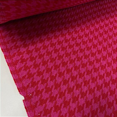 Lã Tweed Andover Vermelho com Pink
