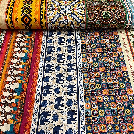 Tricoline Digital Estampa Barrada 17