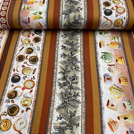 Tricoline Digital Estampa Barrada 24