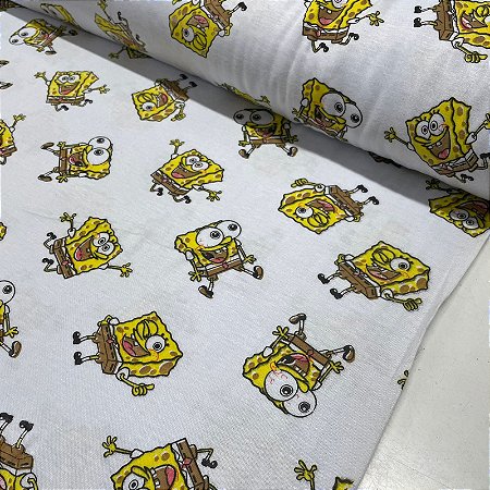 Poliviscose Estampado Bob Esponja