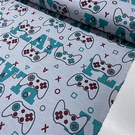 Poliviscose Estampado Video Game