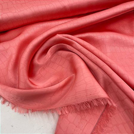 Seda Silk Coral Estampa Neutra Cobra
